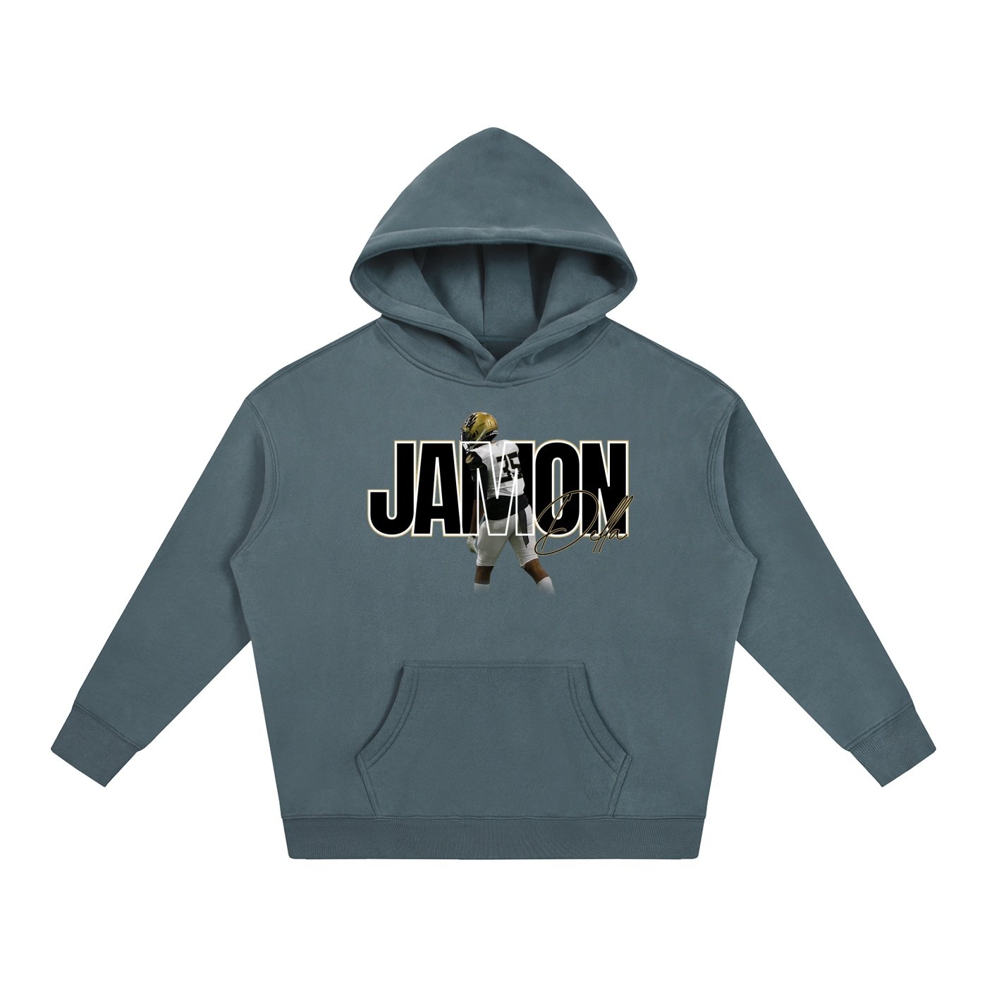 Jamon Della Oversize Fleeced Hoodie - Image 4