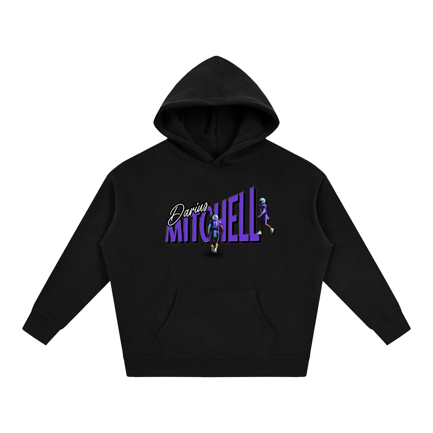 Darius Mitchell Oversize Fleeced Hoodie - Image 1