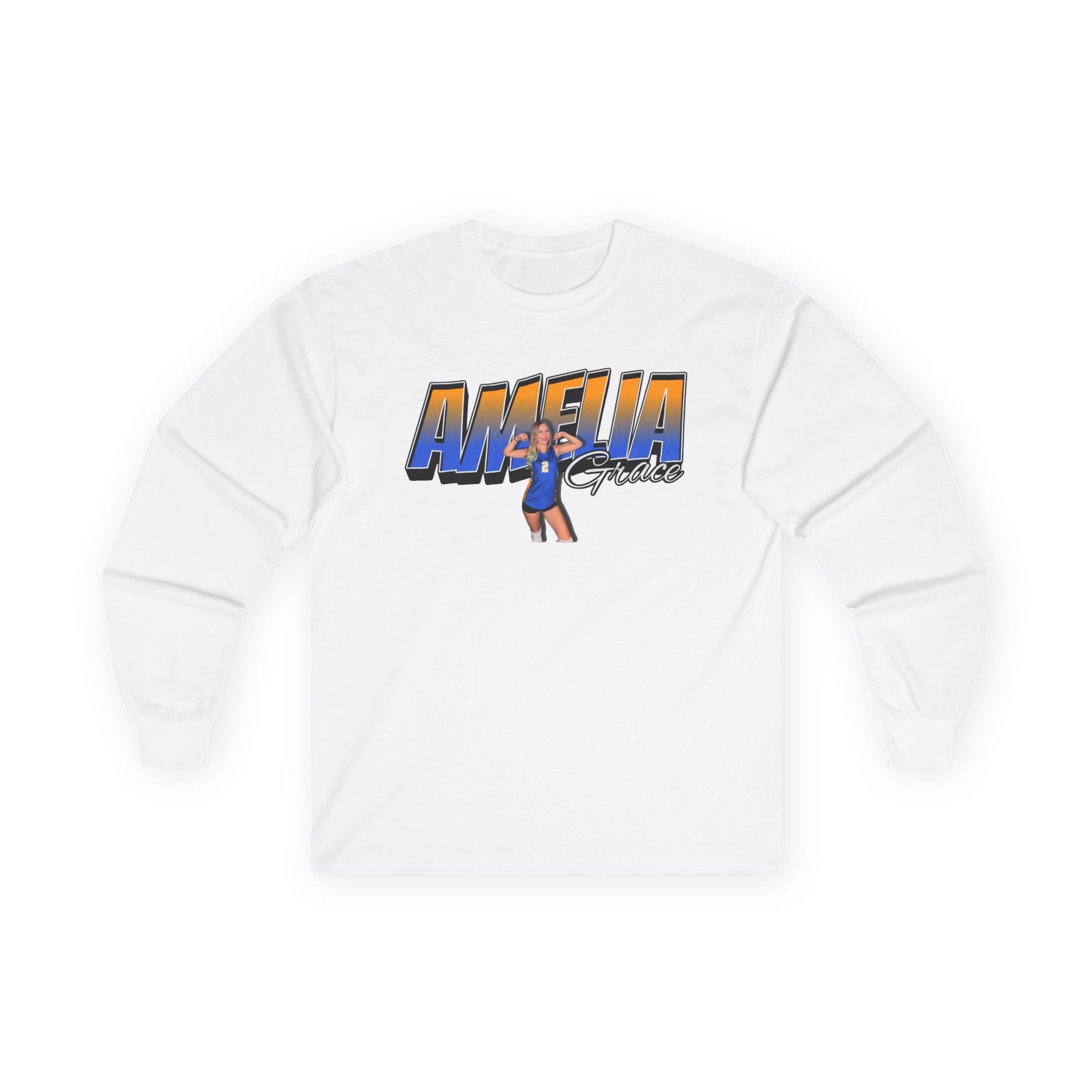 Amelia Grace Unisex Cotton Long Sleeve Tee - Image 2
