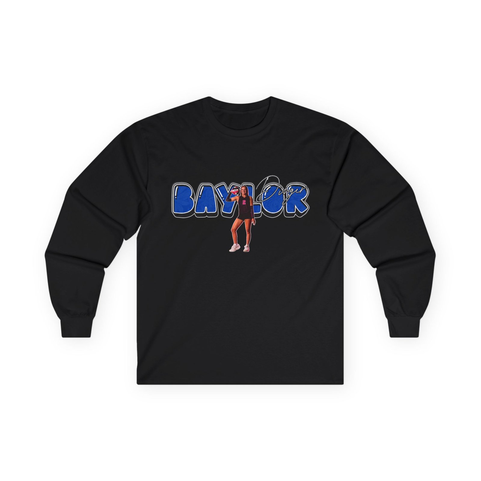 Baylor dinger Unisex Cotton Long Sleeve Tee - Image 1