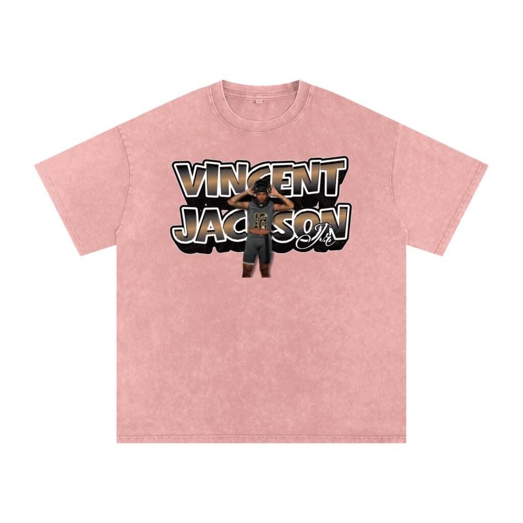 Vincent Jackson Jr Snow Washed Oversized TEE
