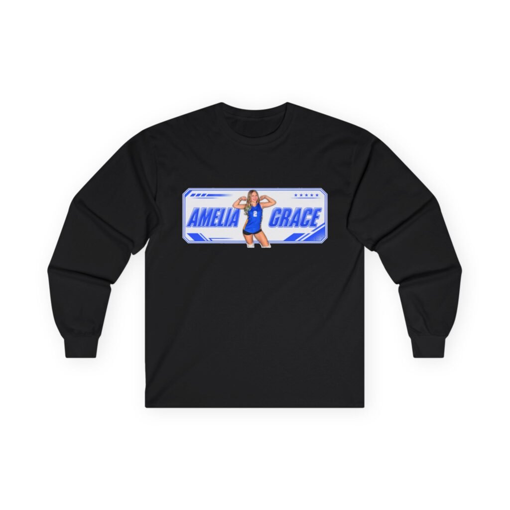 Amelia Grace Unisex Cotton Long Sleeve Tee
