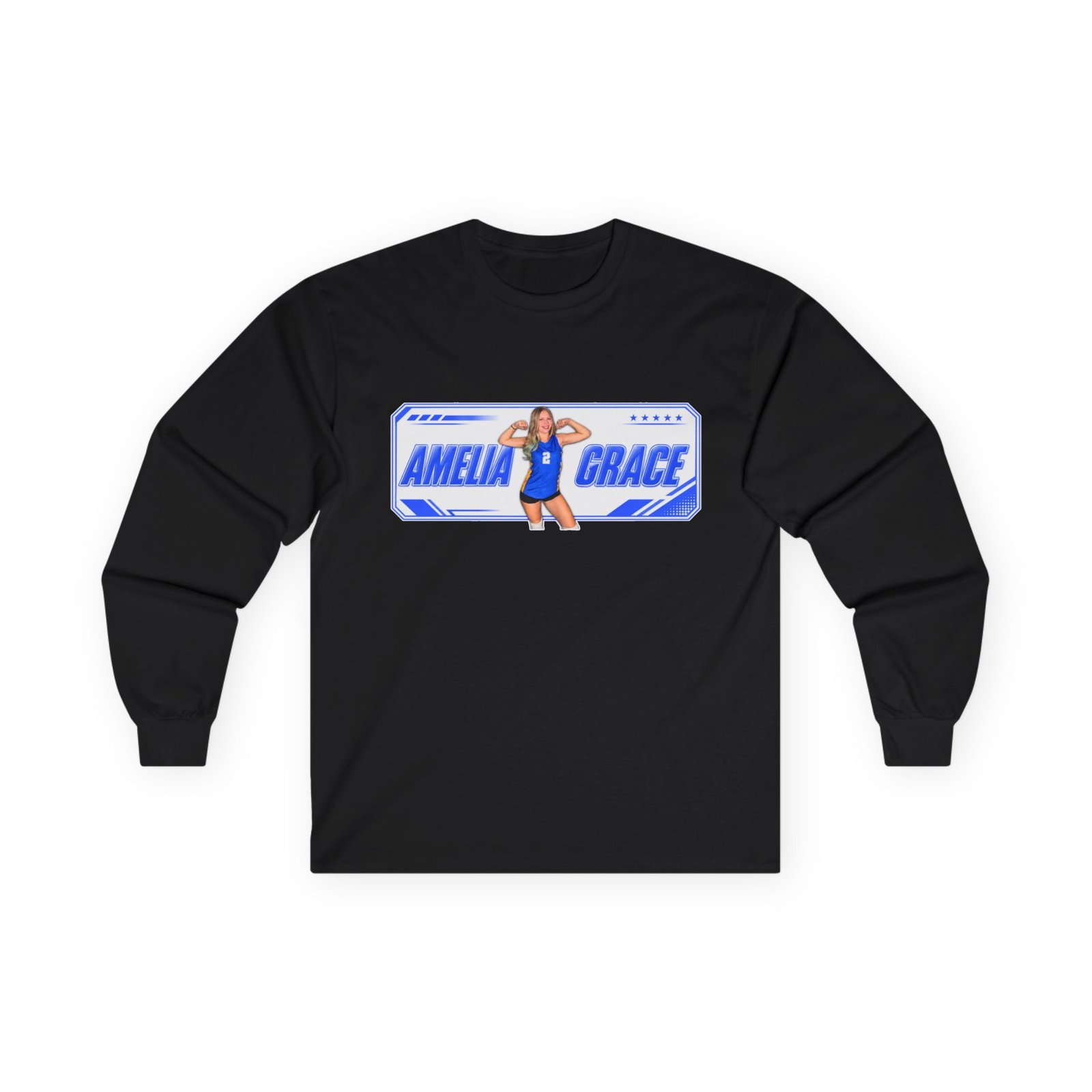 Amelia Grace Unisex Cotton Long Sleeve Tee - Image 1