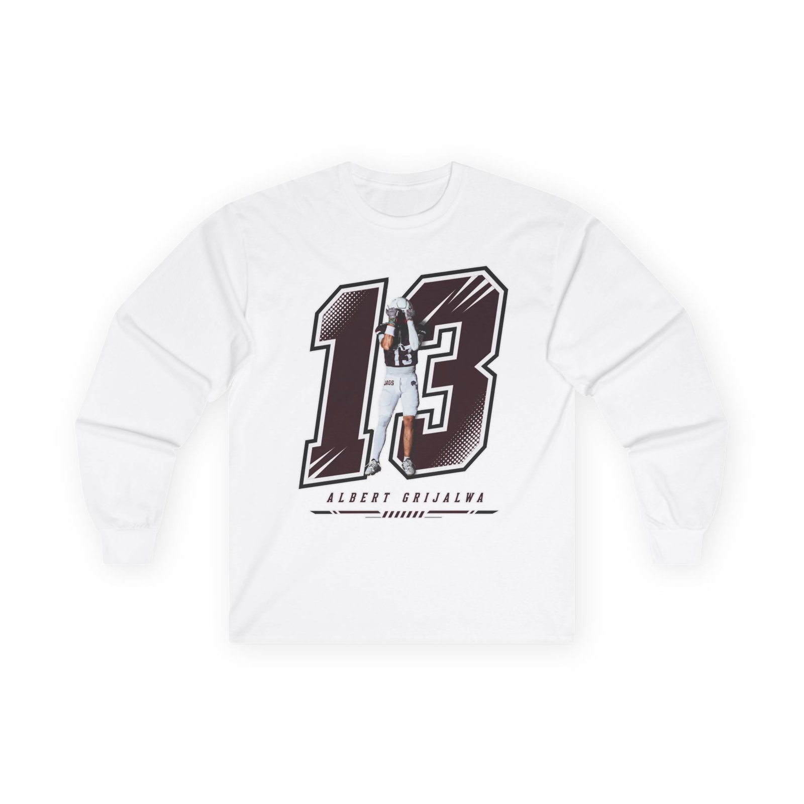 Albert Grijalva Unisex Cotton Long Sleeve Tee - Image 2