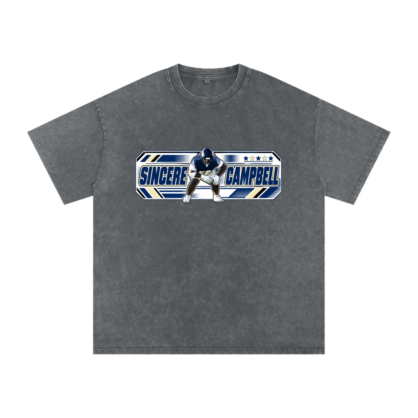 Sincere Campbell Snow Washed Oversized TEE - Image 4