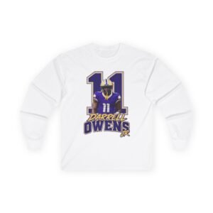 Darrell owens jr Unisex Cotton Long Sleeve Tee - Image 2