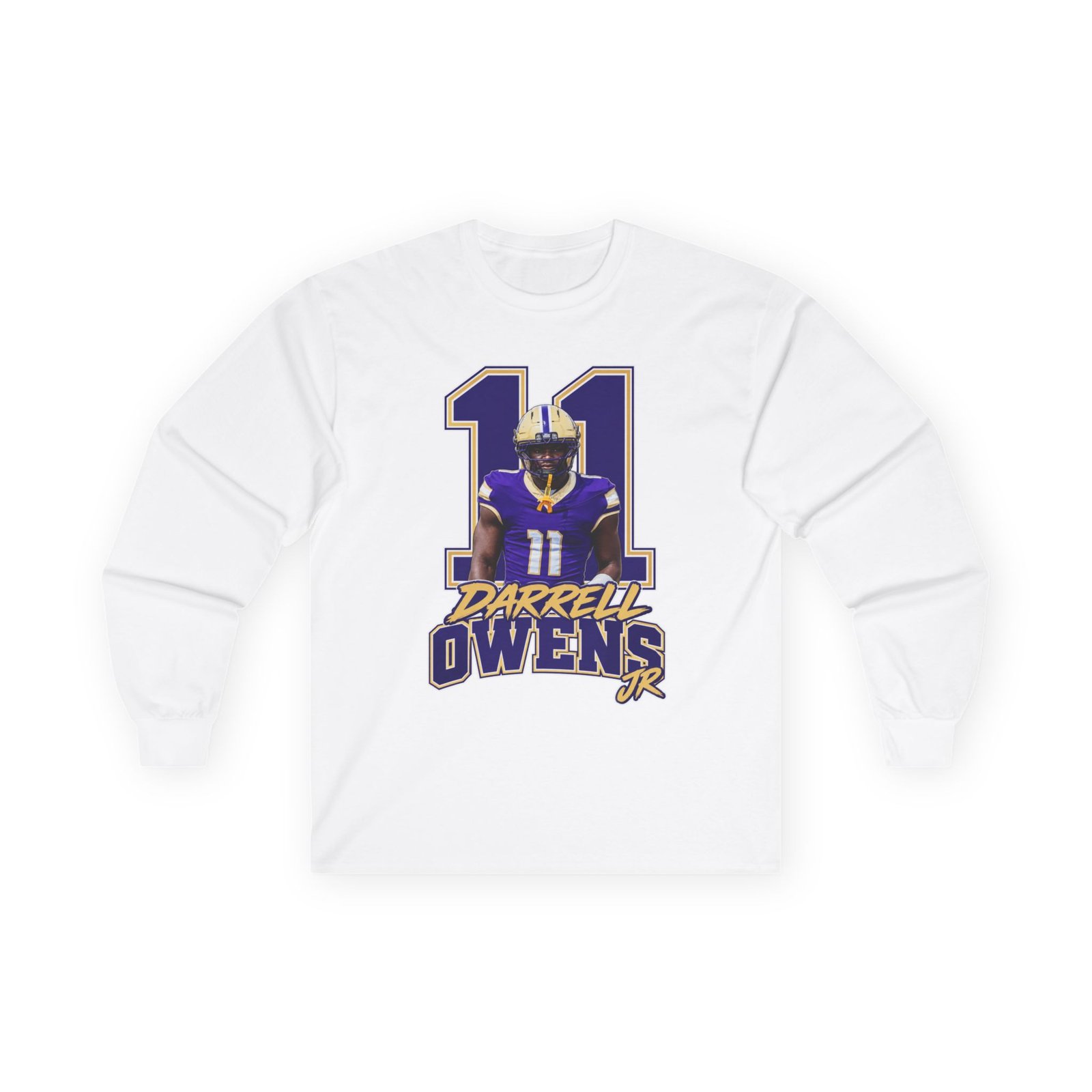 Darrell owens jr Unisex Cotton Long Sleeve Tee - Image 2