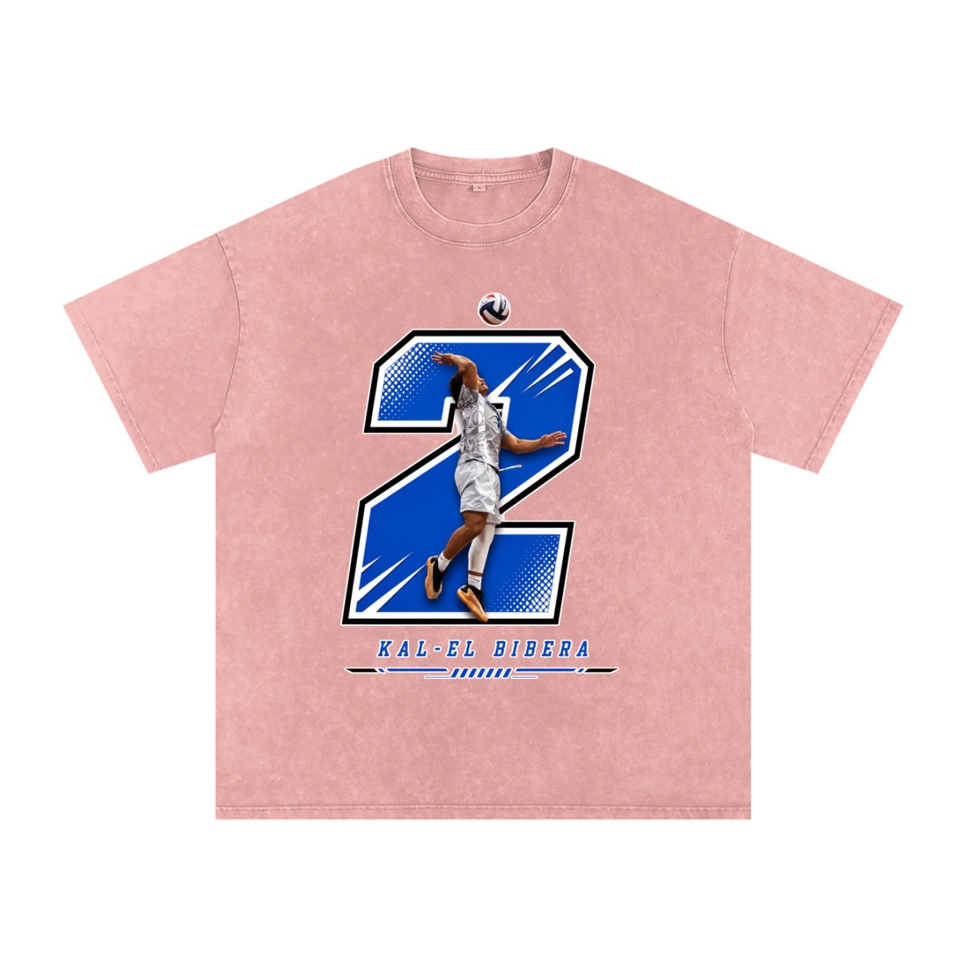 kal-el bibera Snow Washed Oversized TEE - Image 5