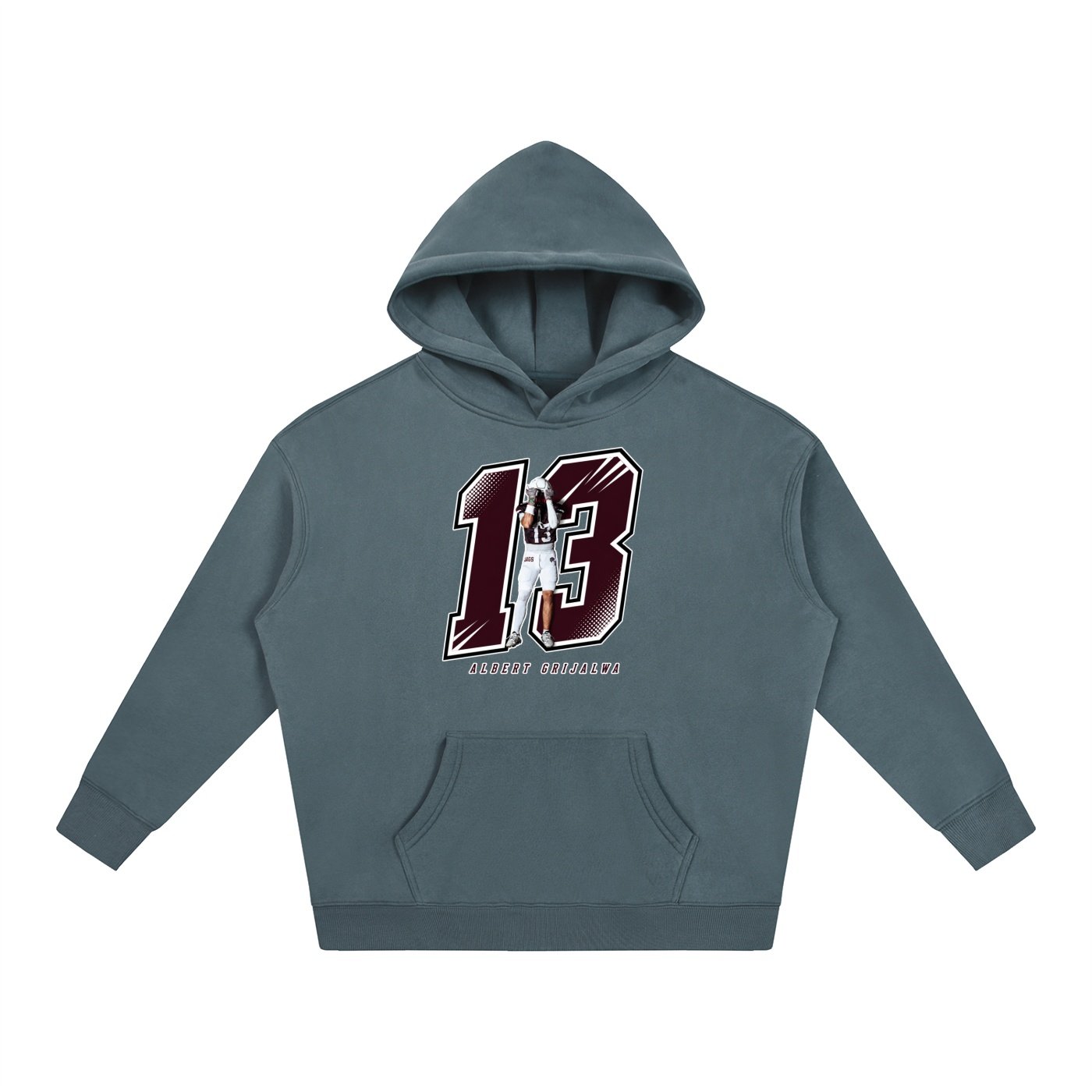 Albert Grijalva Oversize Fleeced Hoodie - Image 4