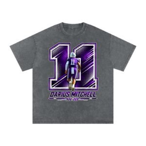 Darius Mitchell Snow Washed Oversized TEE - Image 4