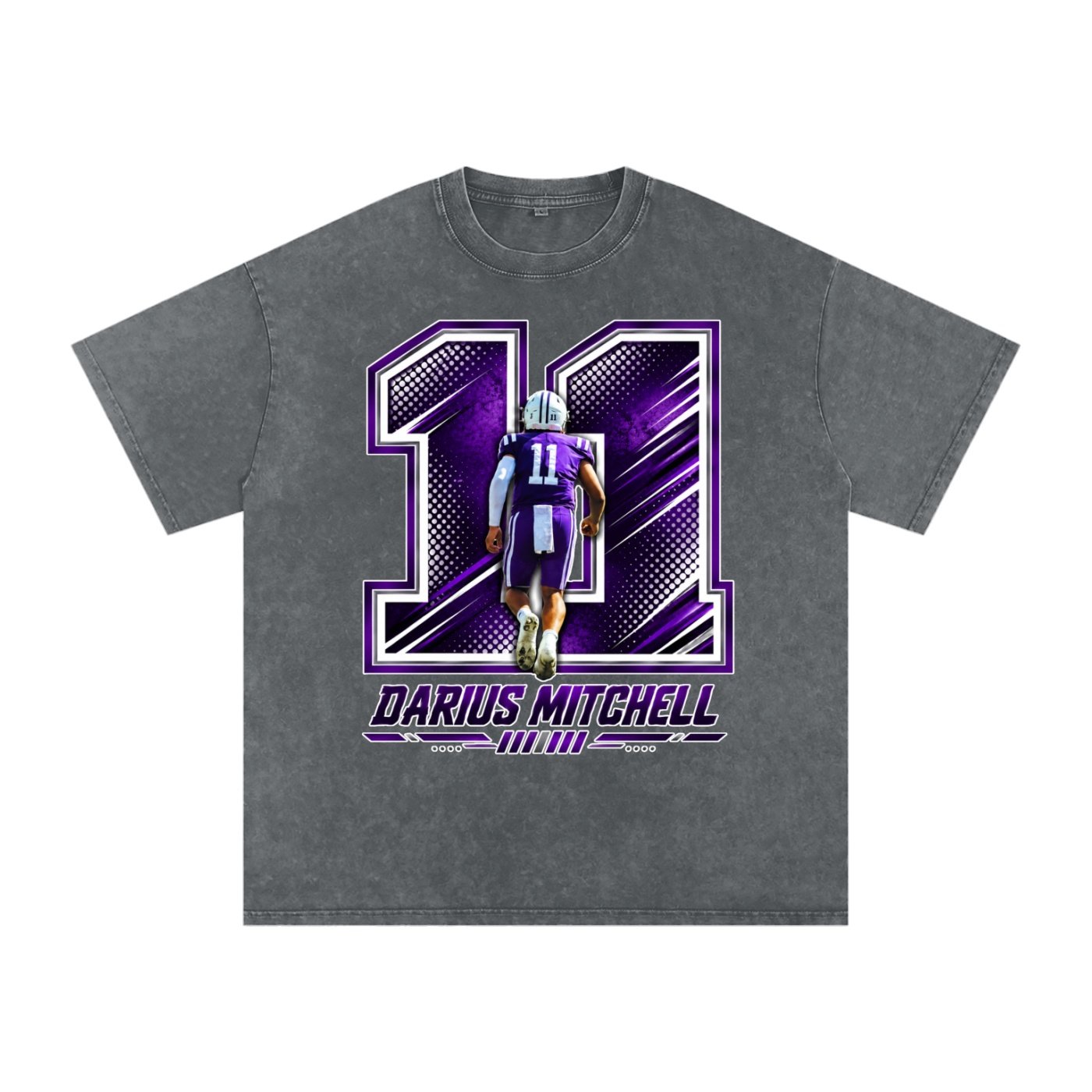 Darius Mitchell Snow Washed Oversized TEE - Image 4