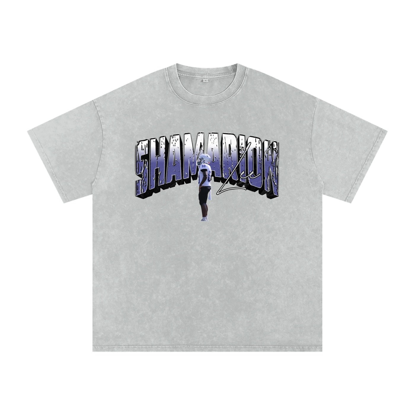Shamarion Lee Snow Washed Oversized TEE - Image 3