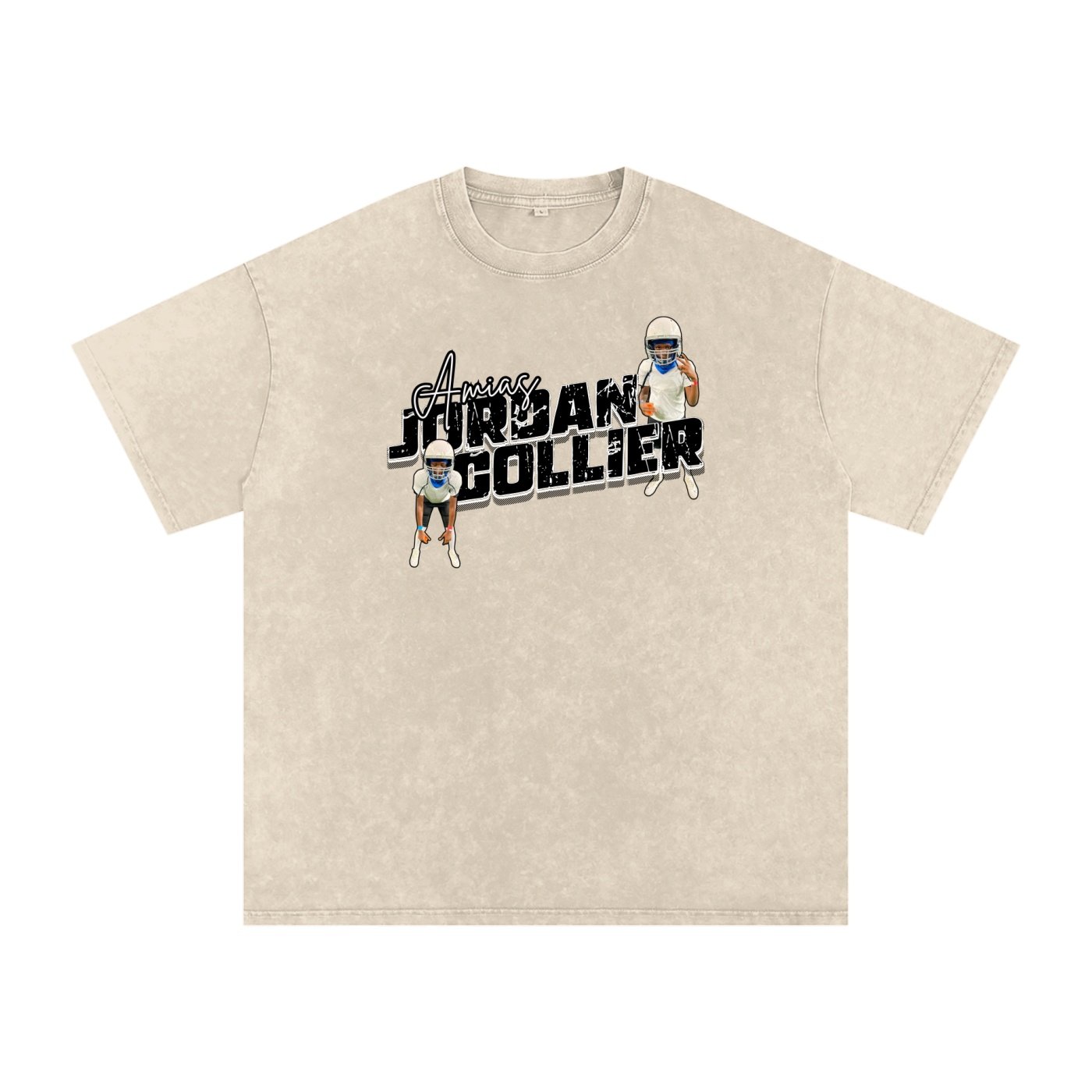 Amias Jordan collier Snow Washed Oversized TEE - Image 2