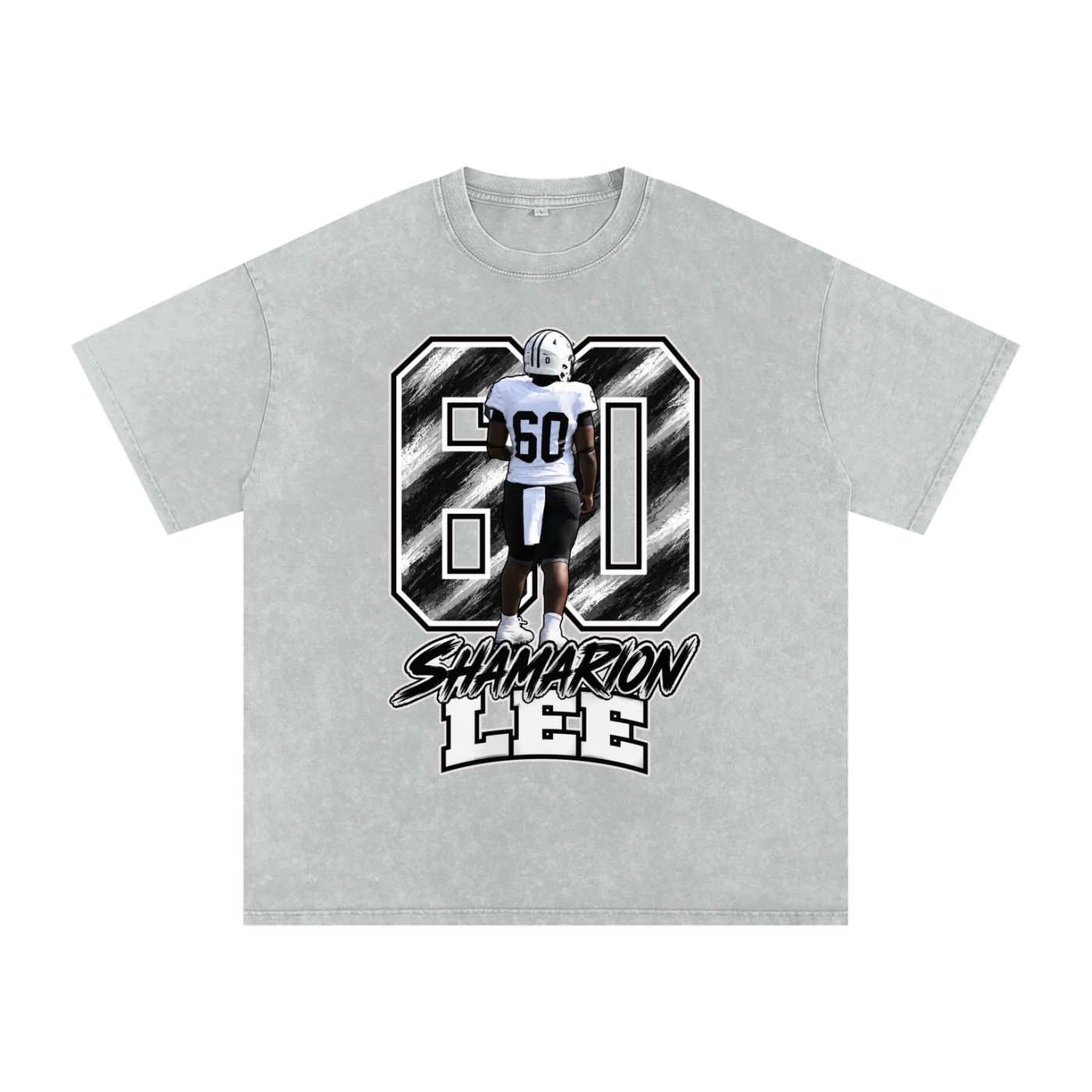 Shamarion Lee Snow Washed Oversized TEE - Image 3
