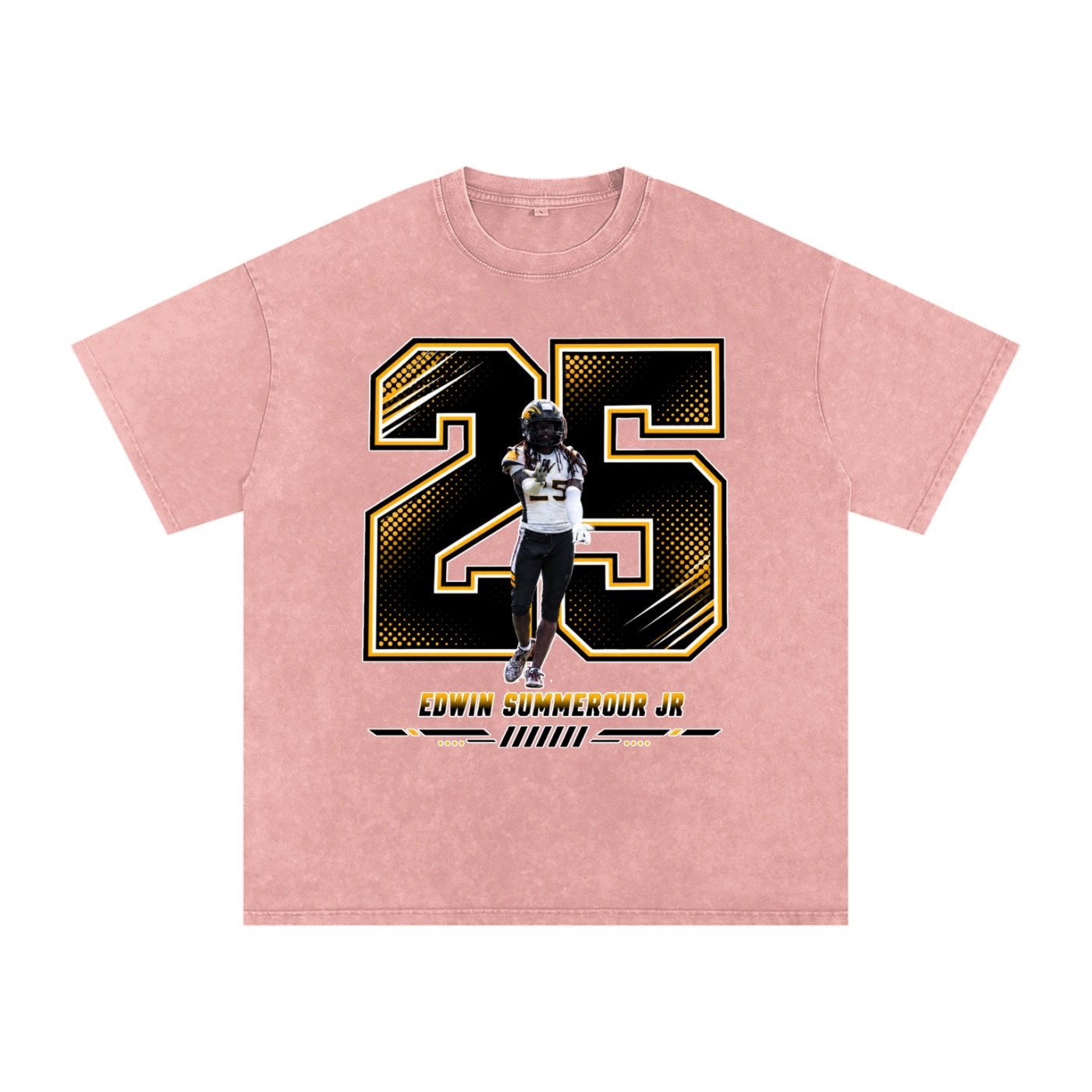 Edwin summerour jr Snow Washed Oversized TEE - Image 5