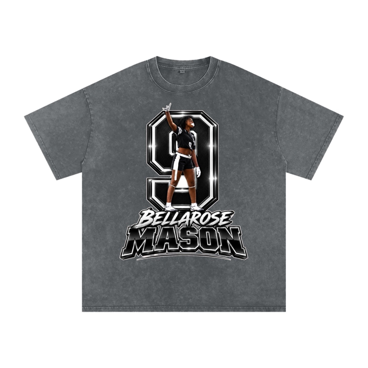 Bellarose Mason Snow Washed Oversized TEE - Image 4