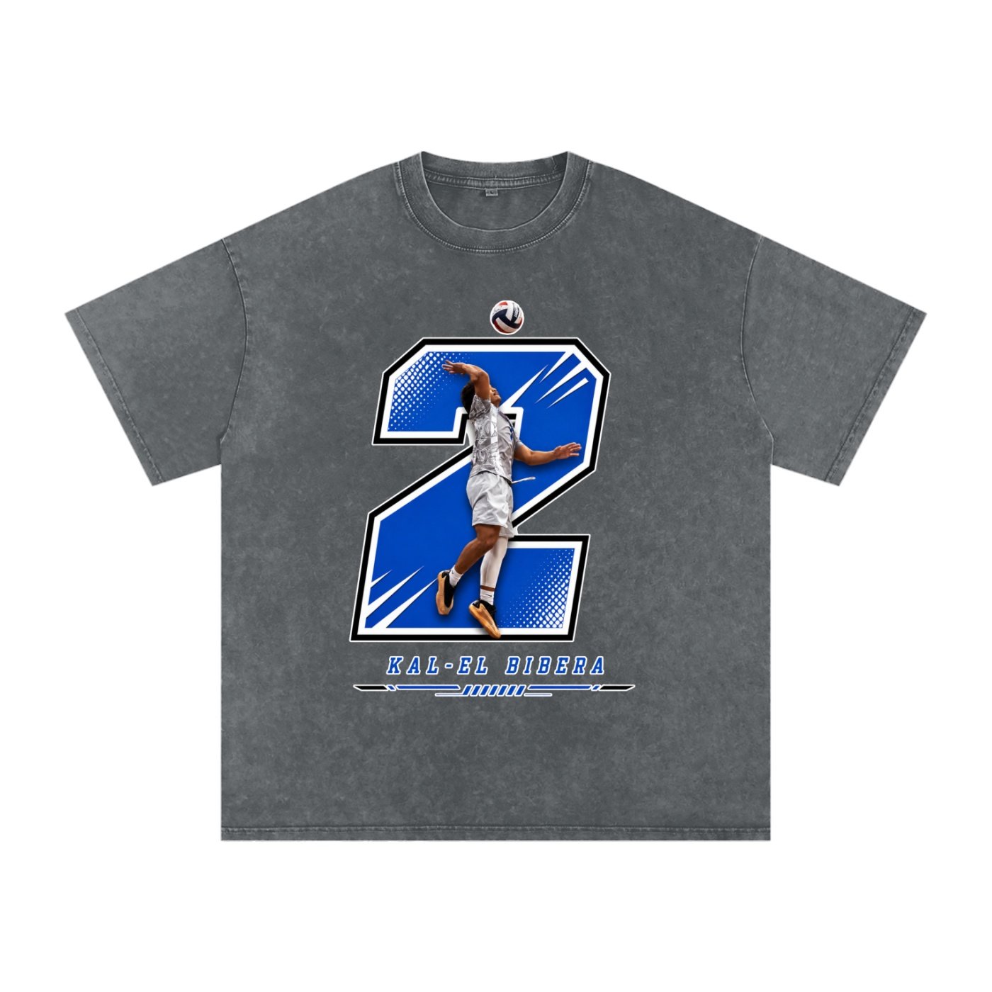kal-el bibera Snow Washed Oversized TEE - Image 4
