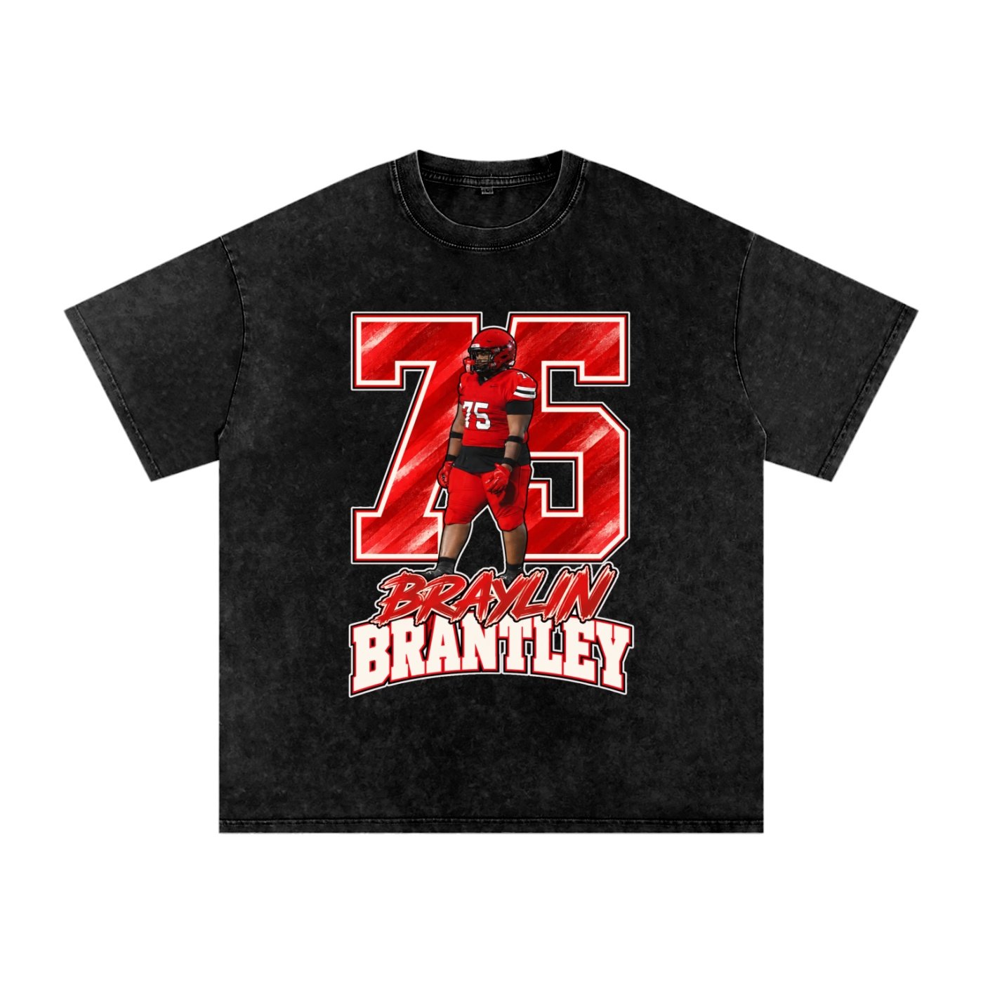 Braylin Brantley Snow Washed Oversized TEE - Image 1
