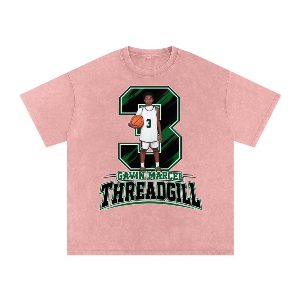 Gavin Marcel Threadgill  Snow Washed Oversized TEE