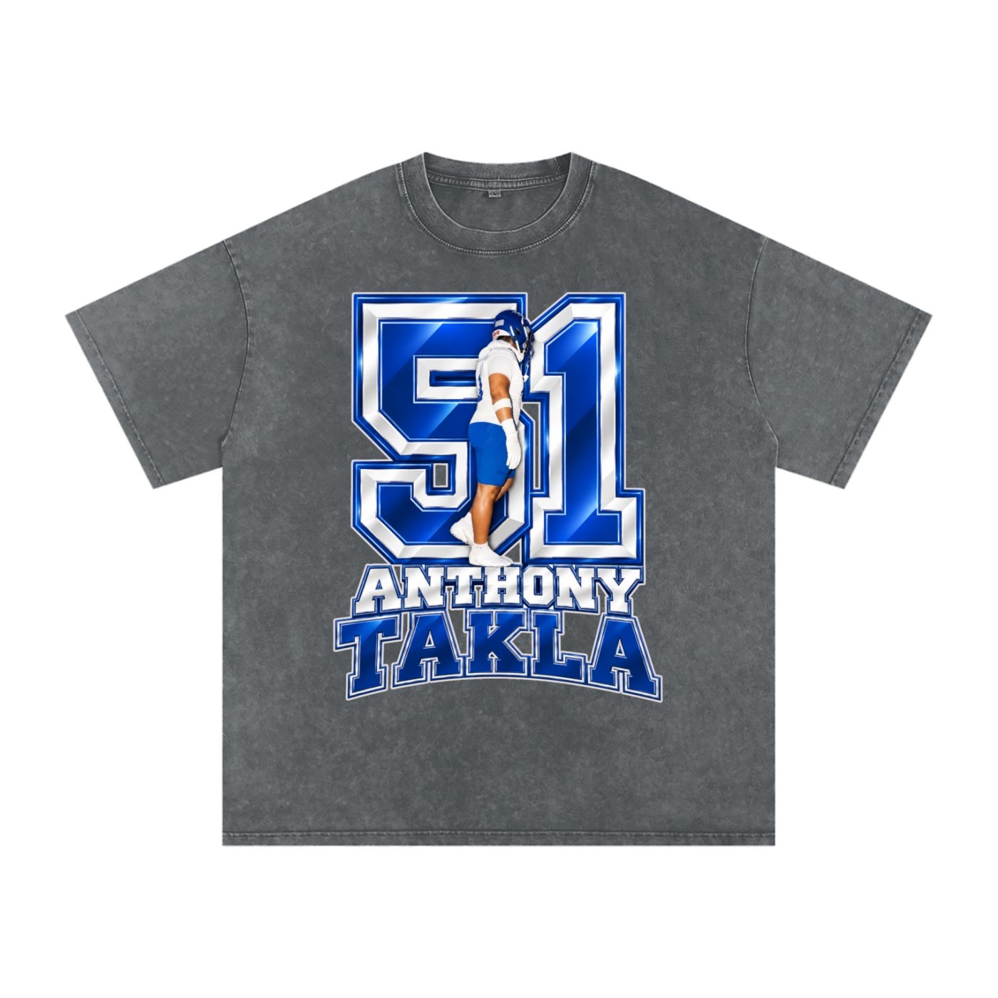 Anthony Takla Snow Washed Oversized TEE - Image 4