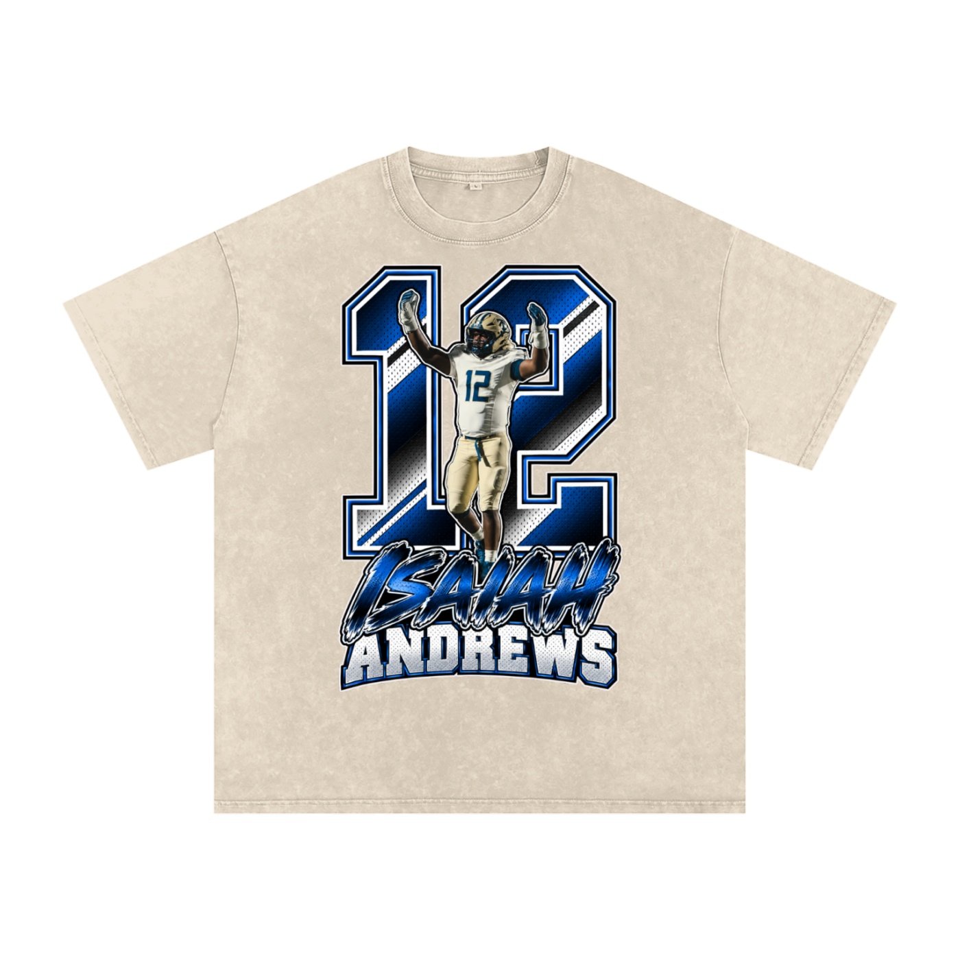Isaiah Andrews Snow Washed Oversized TEE - Image 2