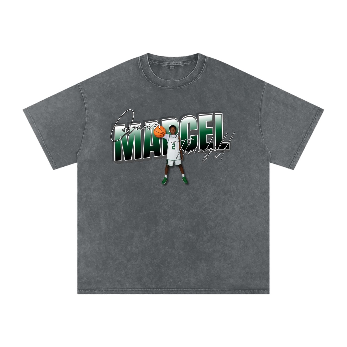 Gavin Marcel Threadgill  Snow Washed Oversized TEE - Image 4