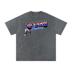 Elijah Landeros Snow Washed Oversized TEE - Image 4
