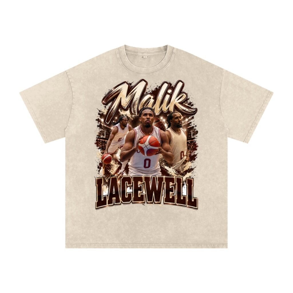 Malik Lacewell Snow Washed Oversized TEE