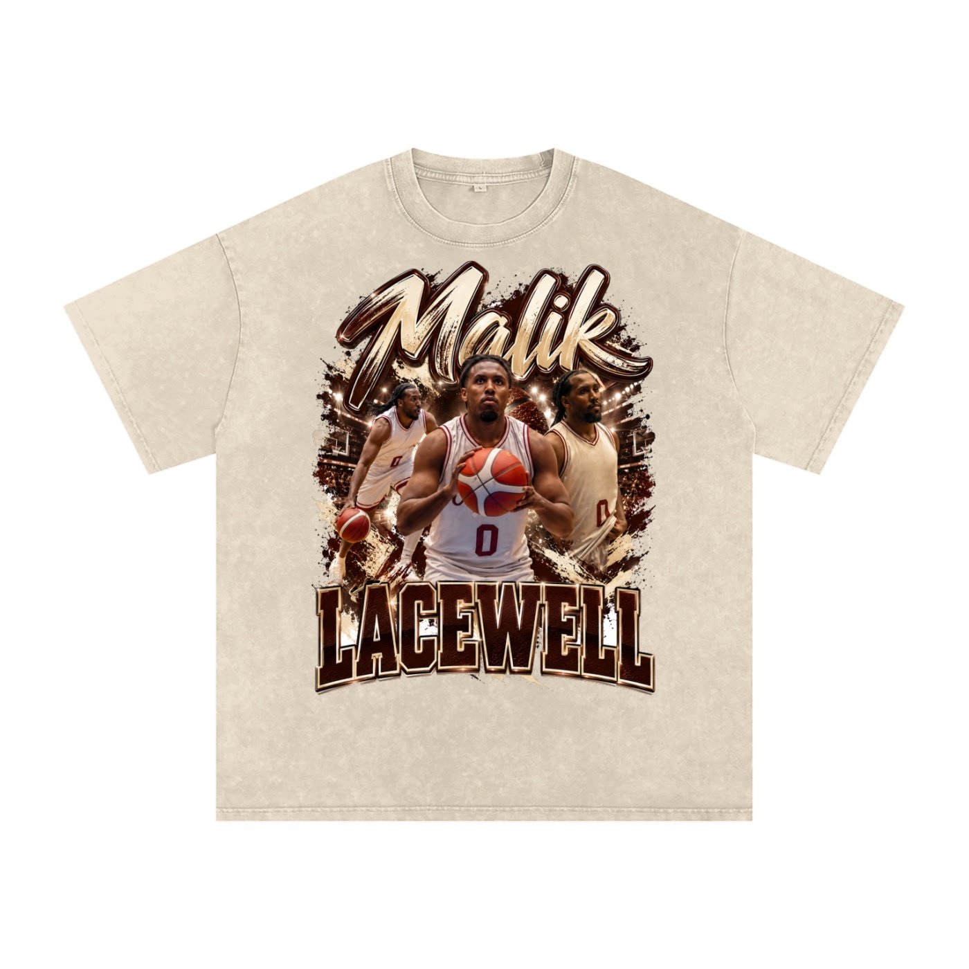 Malik Lacewell  Snow Washed Oversized TEE - Image 2