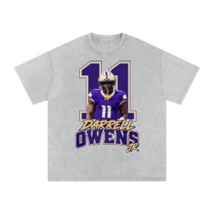 Darrell owens jr Snow Washed Oversized TEE - Image 3