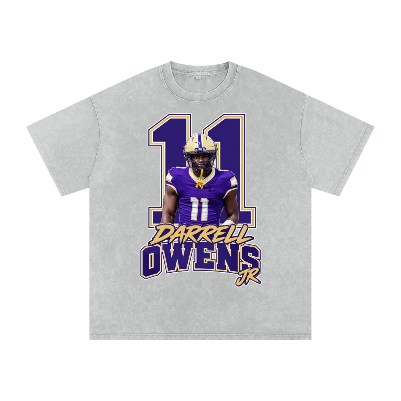 Darrell owens jr Snow Washed Oversized TEE - Image 3
