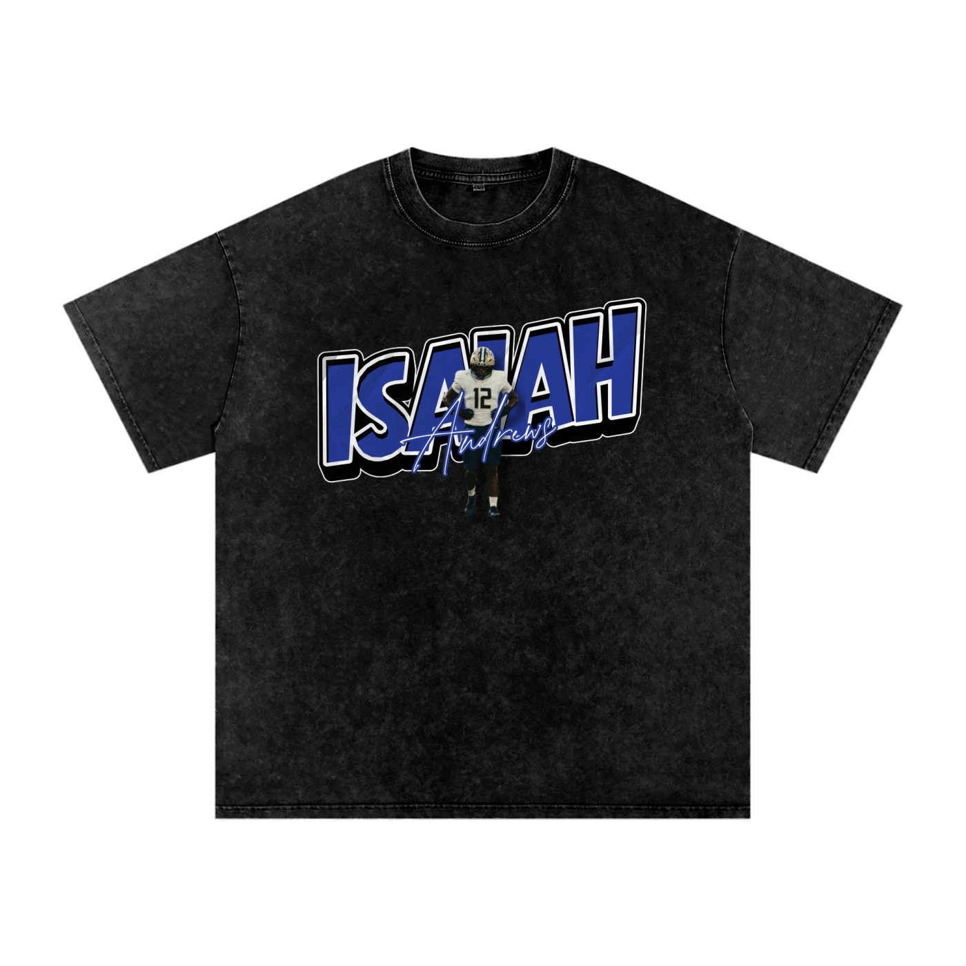 Isaiah Andrews  Snow Washed Oversized TEE - Image 1