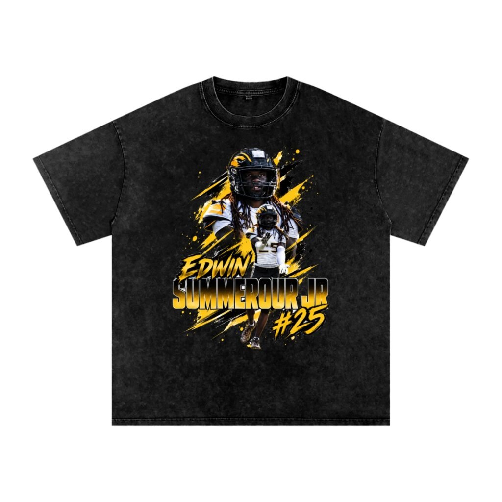 Edwin summerour jr Snow Washed Oversized TEE