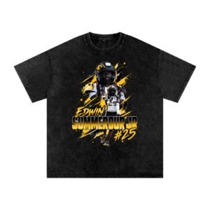 Edwin summerour jr Snow Washed Oversized TEE - Image 1