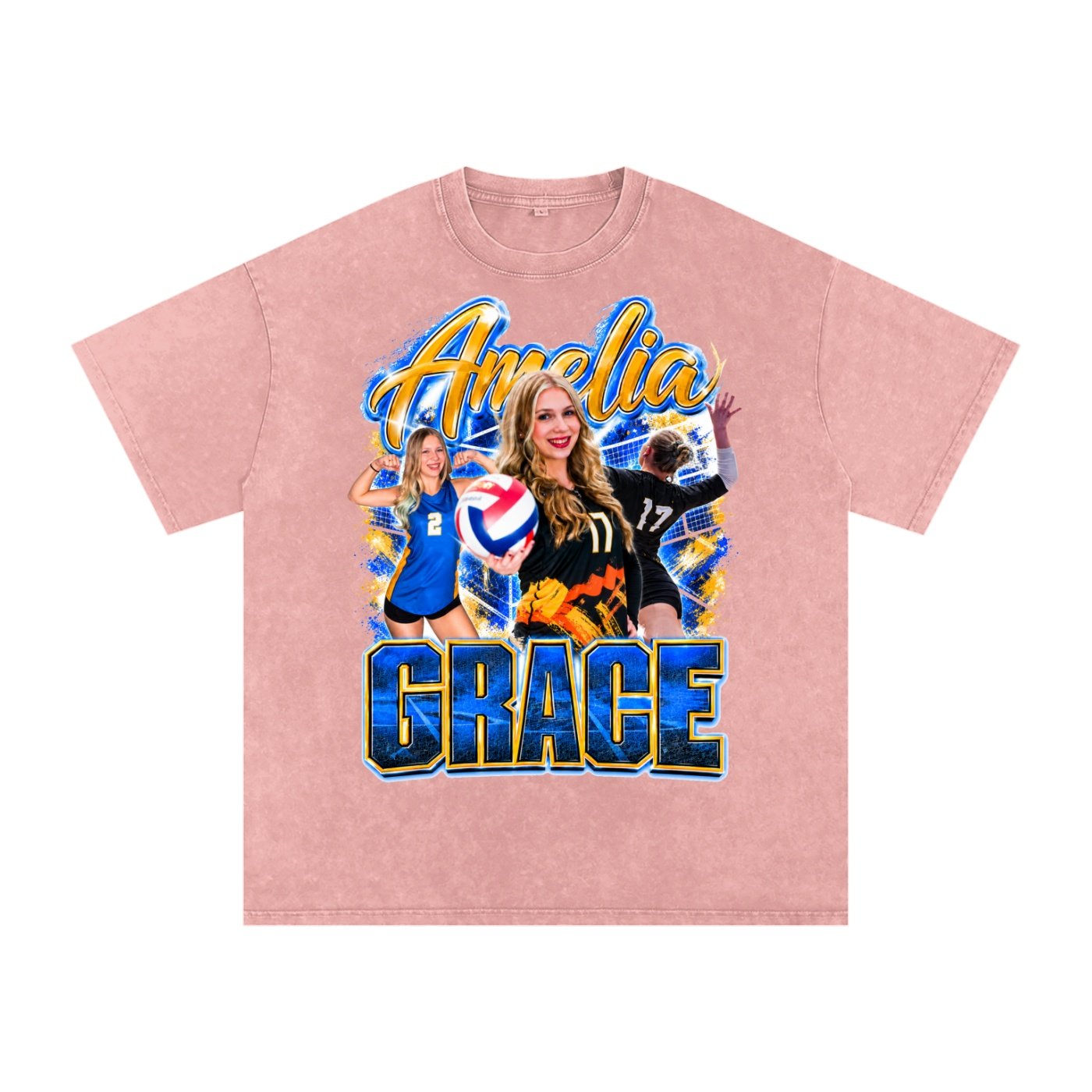 Amelia Grace Snow Washed Oversized TEE - Image 5