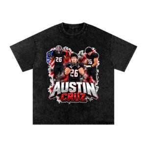 Austin Cruz Snow Washed Oversized TEE - Image 1