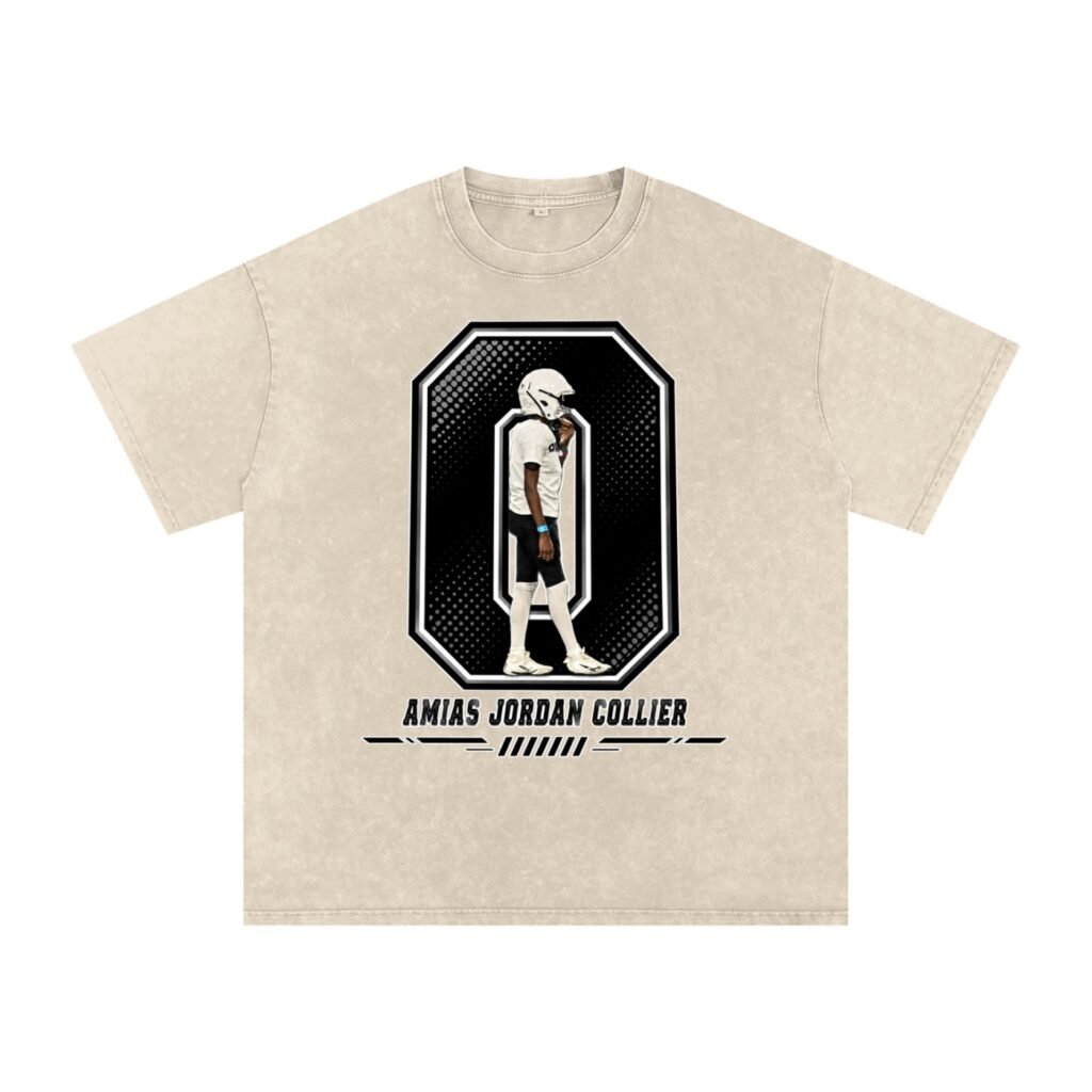Amias Jordan collier Snow Washed Oversized TEE
