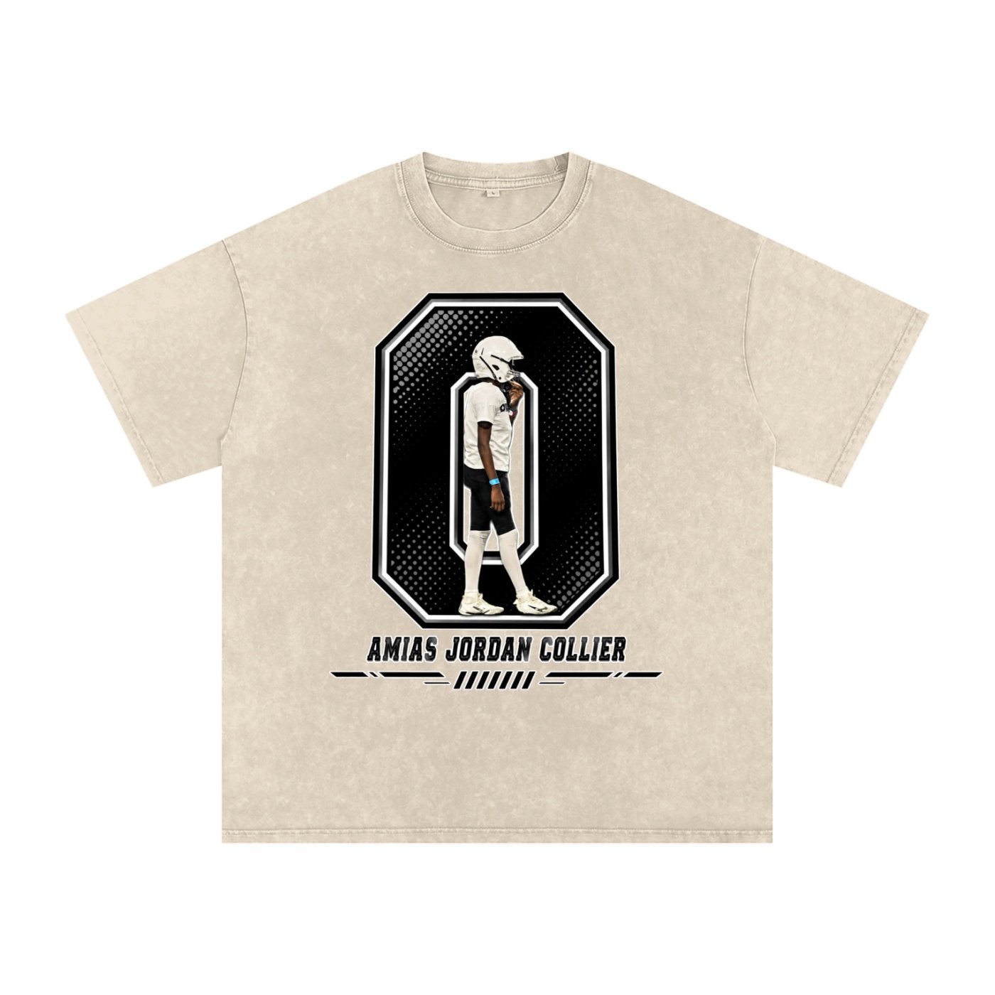 Amias Jordan collier Snow Washed Oversized TEE - Image 2