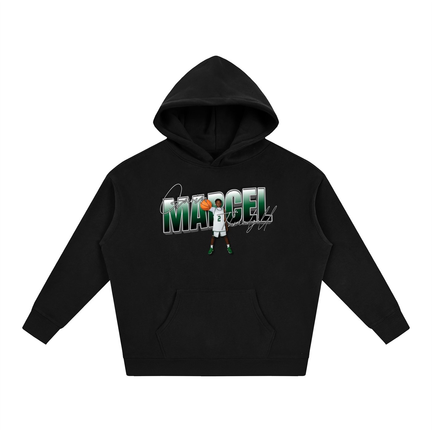 Gavin Marcel Threadgill  Oversize Fleeced Hoodie - Image 1