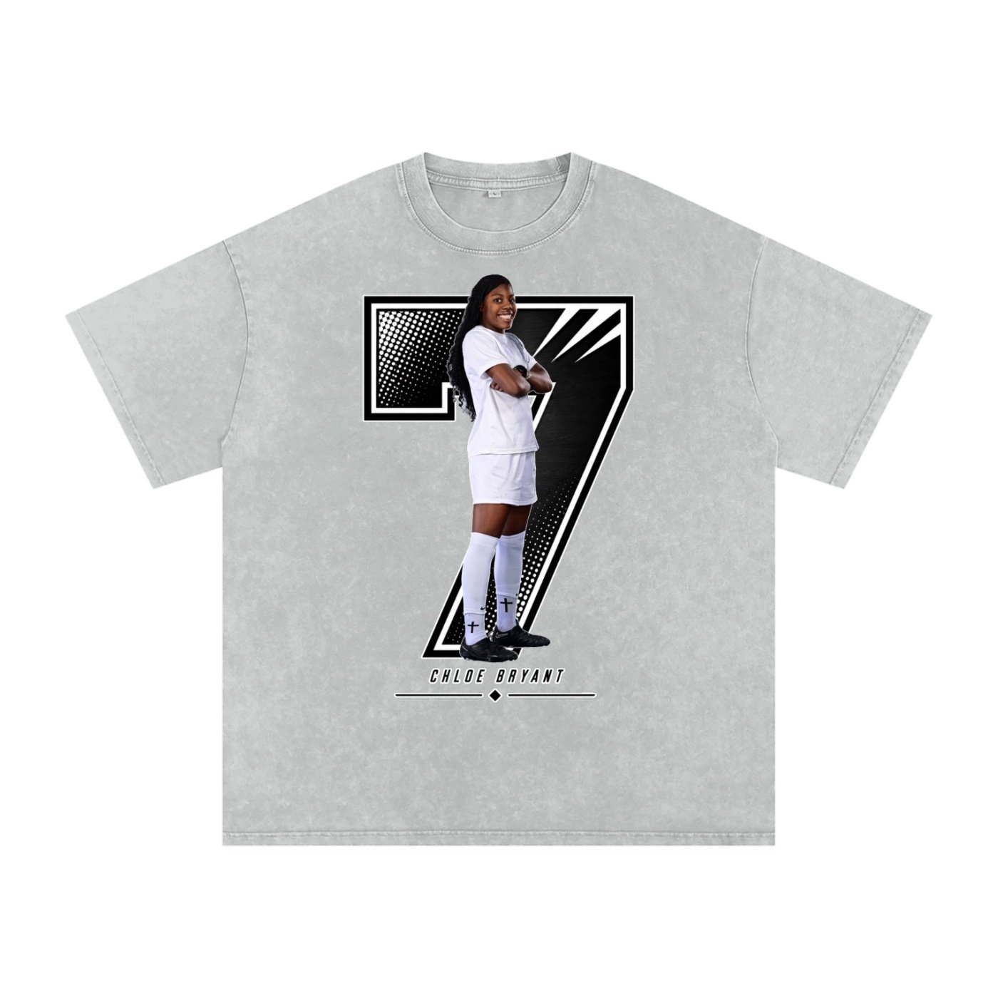 Chloe Bryant Snow Washed Oversized TEE - Image 3