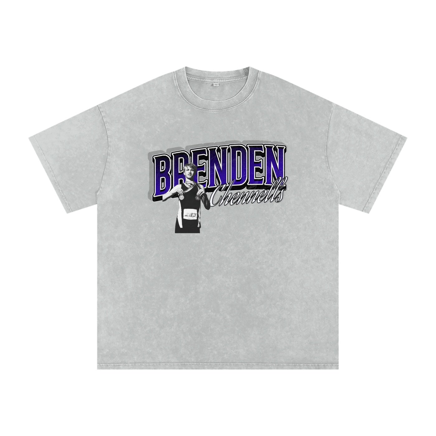 Brenden Chennells Snow Washed Oversized TEE - Image 3