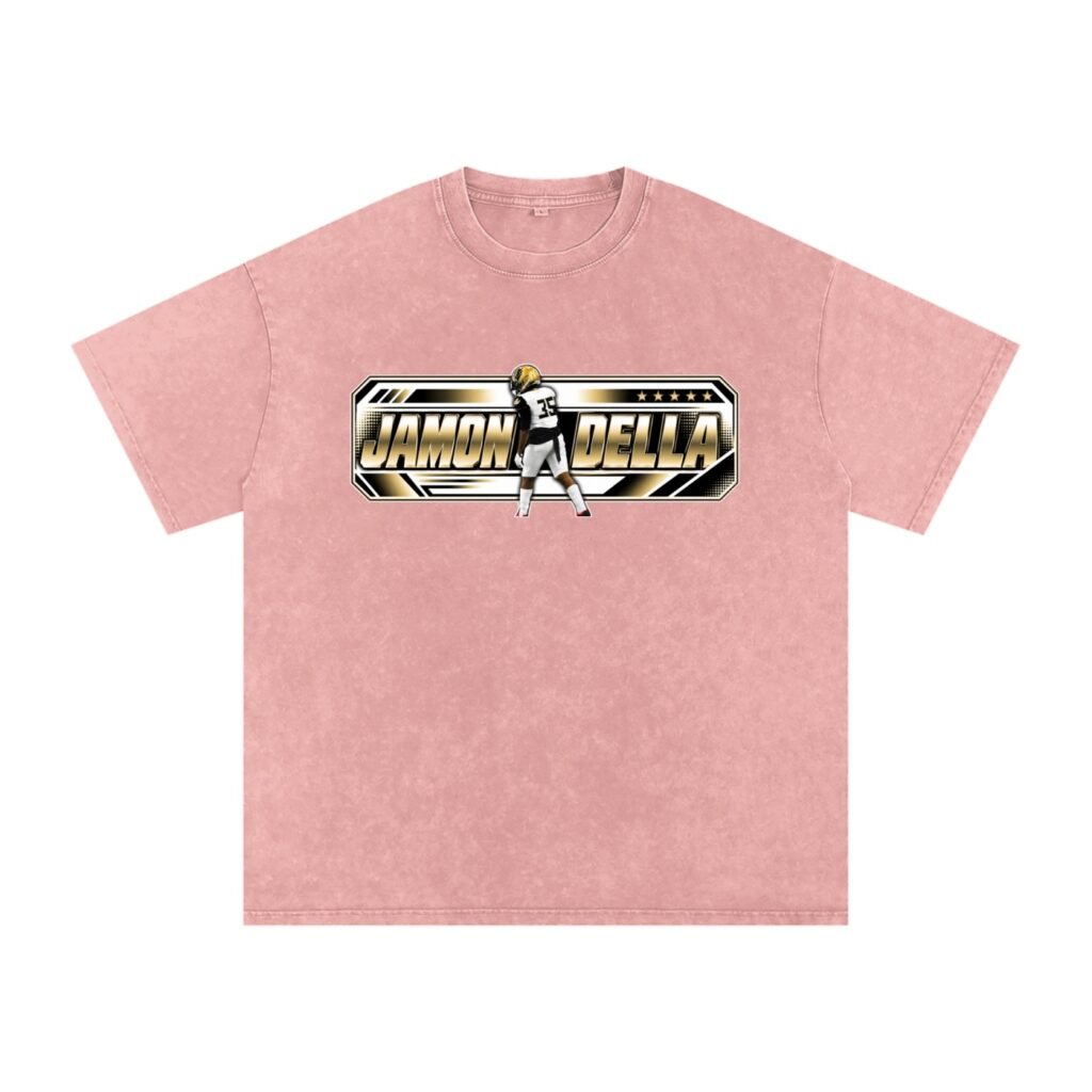 Jamon Della  Snow Washed Oversized TEE