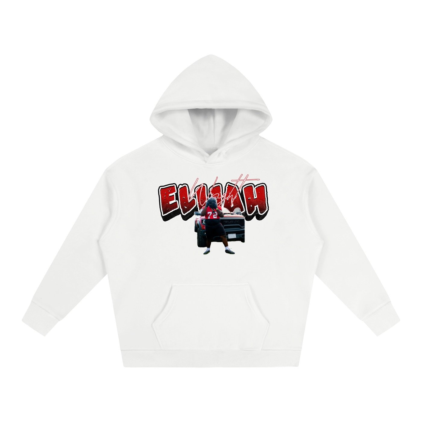 Elijah Wright Oversize Fleeced Hoodie - Image 2