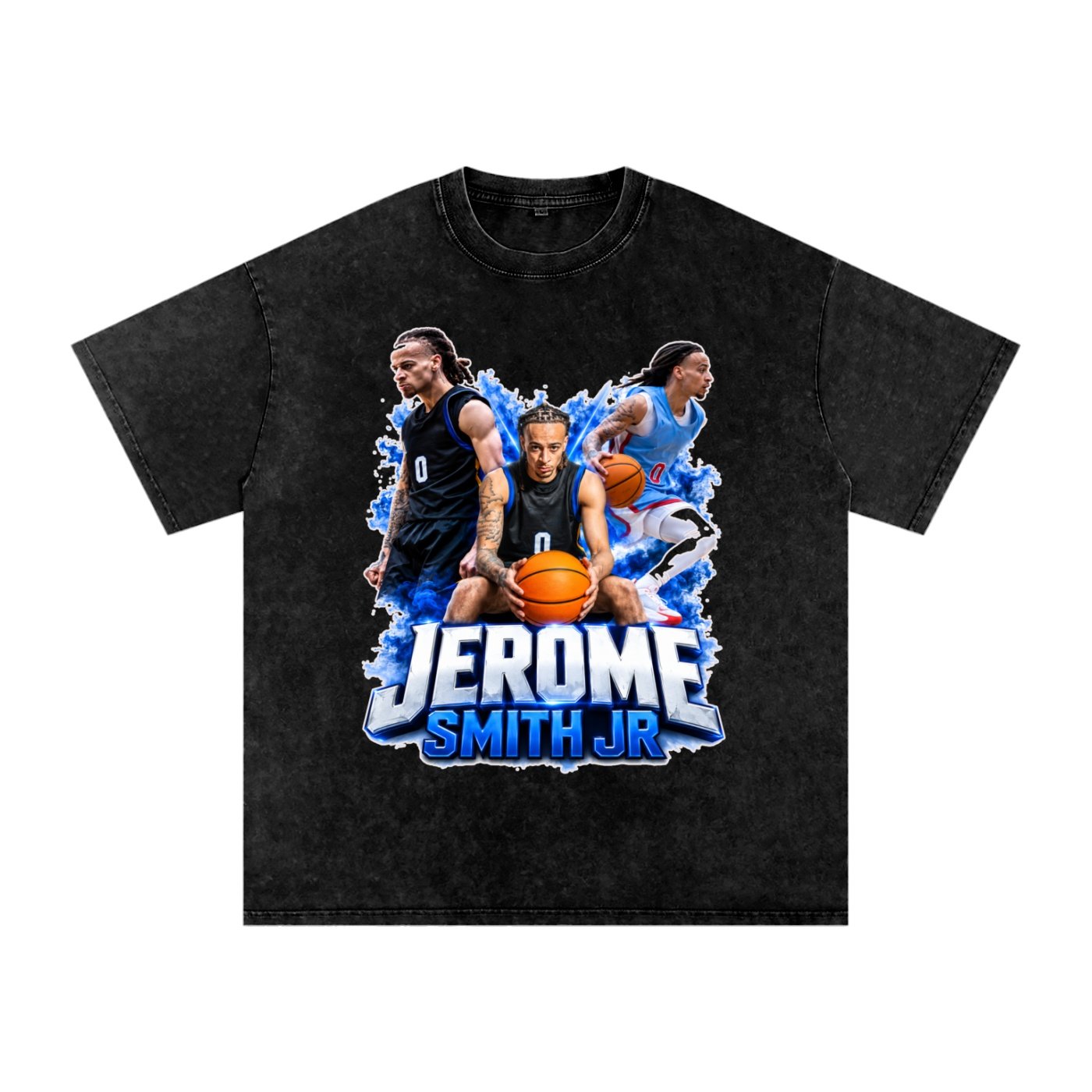 Jerome Smith Jr Snow Washed Oversized TEE - Image 1