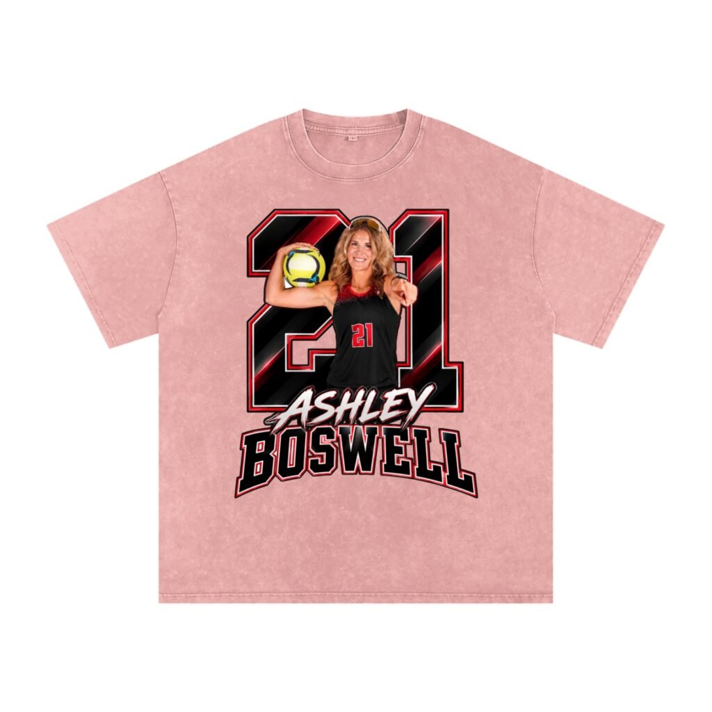 Ashley Boswell Snow Washed Oversized TEE