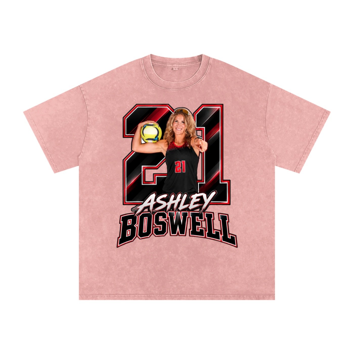 Ashley Boswell Snow Washed Oversized TEE - Image 5