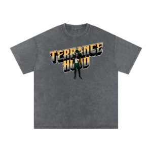 Terrance Hood Snow Washed Oversized TEE - Image 4