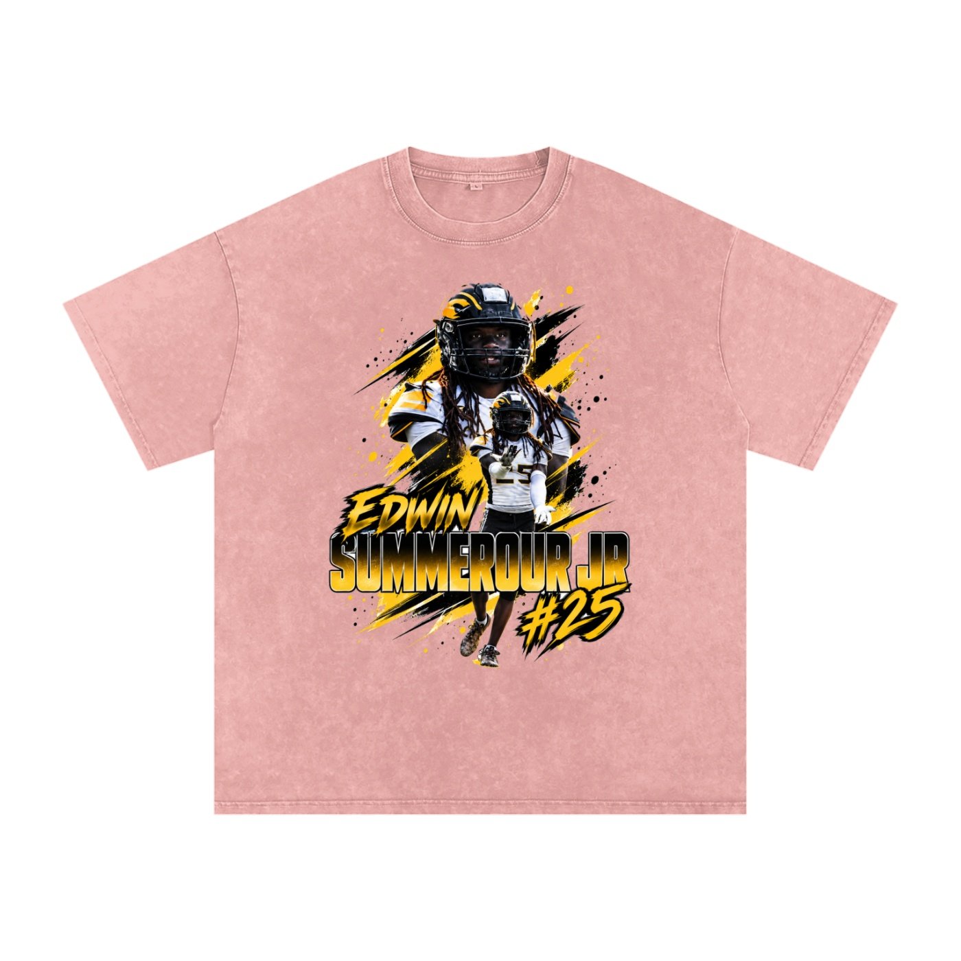 Edwin summerour jr Snow Washed Oversized TEE - Image 5