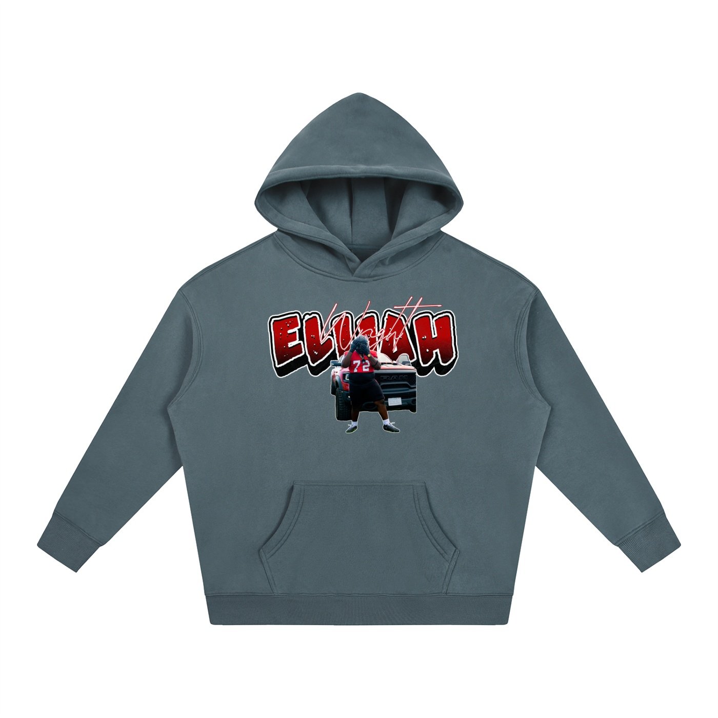 Elijah Wright Oversize Fleeced Hoodie - Image 4