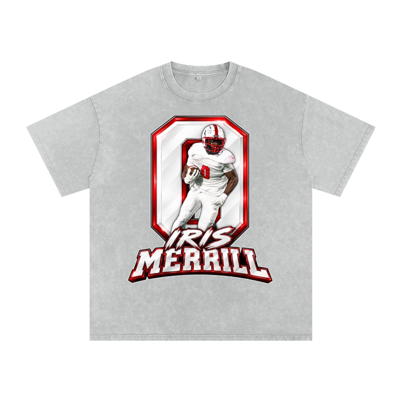 Iris Merrill Snow Washed Oversized TEE - Image 3